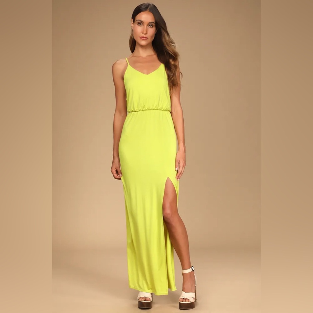 NWT Lime Green Maxi Dress